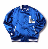 ステレオバイナルズ(Stereo Vinyls) [SS19 STEREO X LOONEY TUNES] Satin Baseball Jumper(Blue)