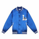 ステレオバイナルズ(Stereo Vinyls) [SS19 STEREO X LOONEY TUNES] Satin Baseball Jumper(Blue)