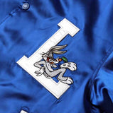 ステレオバイナルズ(Stereo Vinyls) [SS19 STEREO X LOONEY TUNES] Satin Baseball Jumper(Blue)