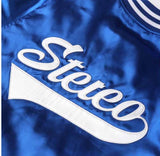 ステレオバイナルズ(Stereo Vinyls) [SS19 STEREO X LOONEY TUNES] Satin Baseball Jumper(Blue)