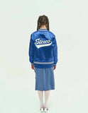 ステレオバイナルズ(Stereo Vinyls) [SS19 STEREO X LOONEY TUNES] Satin Baseball Jumper(Blue)