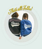 ステレオバイナルズ(Stereo Vinyls) [SS19 STEREO X LOONEY TUNES] Satin Baseball Jumper(Black)