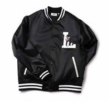 ステレオバイナルズ(Stereo Vinyls) [SS19 STEREO X LOONEY TUNES] Satin Baseball Jumper(Black)