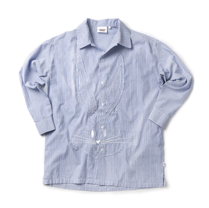 ステレオバイナルズ(Stereo Vinyls) [SS19 STEREO X LOONEY TUNES] Bugs Bunny Shirts (Sky Blue)