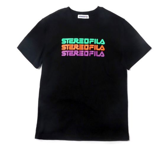 ステレオバイナルズ(Stereo Vinyls) [SS19 STEREO X FILA] Logo Play S/S Tee(Black)