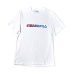 ステレオバイナルズ(Stereo Vinyls) [SS19 STEREO X FILA] Gradation S/S Tee(White)