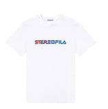 ステレオバイナルズ(Stereo Vinyls) [SS19 STEREO X FILA] Gradation S/S Tee(White)