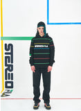 ステレオバイナルズ(Stereo Vinyls) [SS19 STEREO X FILA] Colorful Stripe S/S Tee(Black)