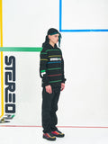 ステレオバイナルズ(Stereo Vinyls) [SS19 STEREO X FILA] Colorful Stripe S/S Tee(Black)