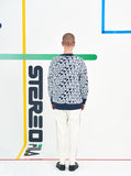 ステレオバイナルズ(Stereo Vinyls) [SS19 STEREO X FILA] Logo Jacquard Sweater(Navy)