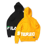 ステレオバイナルズ(Stereo Vinyls) [SS19 STEREO X FILA] Logo Hoody(Yellow)