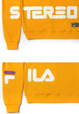 ステレオバイナルズ(Stereo Vinyls) [SS19 STEREO X FILA] Logo Hoody(Yellow)