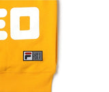 ステレオバイナルズ(Stereo Vinyls) [SS19 STEREO X FILA] Logo Hoody(Yellow)