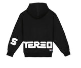 ステレオバイナルズ(Stereo Vinyls) [SS19 STEREO X FILA] Logo Hoody(Black)