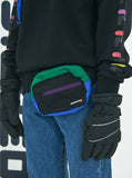 ステレオバイナルズ(Stereo Vinyls) [SS19 STEREO X FILA] Colorful Waist Bag(Black)