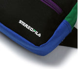 ステレオバイナルズ(Stereo Vinyls) [SS19 STEREO X FILA] Colorful Waist Bag(Black)