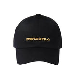 ステレオバイナルズ(Stereo Vinyls) [SS19 STEREO X FILA] Logo Ball Cap(Black)