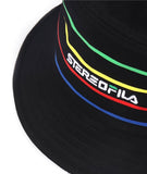ステレオバイナルズ(Stereo Vinyls) [SS19 STEREO X FILA] Colorful Stripe Bucket(Black)