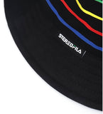 ステレオバイナルズ(Stereo Vinyls) [SS19 STEREO X FILA] Colorful Stripe Bucket(Black)