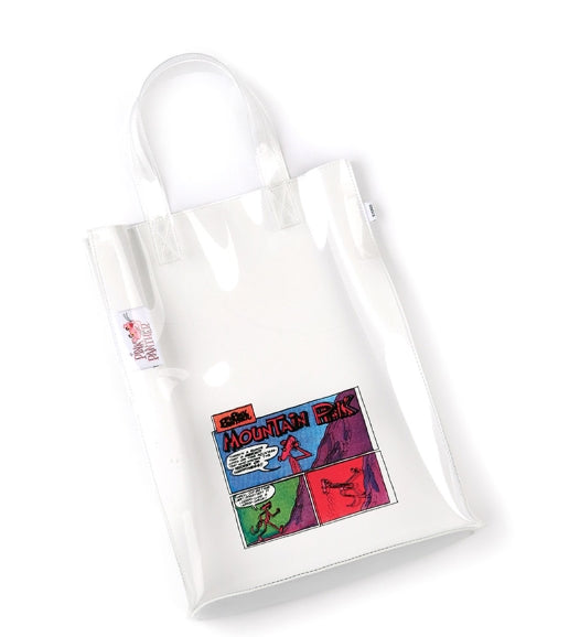 ステレオバイナルズ(Stereo Vinyls)[SS19 Pink Panther] Comics PVC Tote Bag (White)