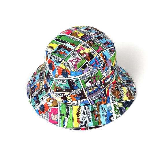 ステレオバイナルズ(Stereo Vinyls) [SS19 Pink Panther] Comics Bucket Hat(Blue)