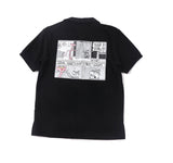 ステレオバイナルズ(Stereo Vinyls) [SS19 Pink Panther] Towel Fabric Collar Shirts(Black)