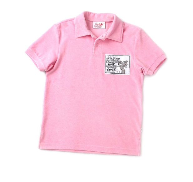ステレオバイナルズ(Stereo Vinyls) [SS19 Pink Panther] Towel Fabric Collar Shirts (Pink)