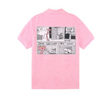 ステレオバイナルズ(Stereo Vinyls) [SS19 Pink Panther] Towel Fabric Collar Shirts (Pink)