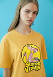ステレオバイナルズ(Stereo Vinyls) [SS19 Pink Panther] PP Vintage T-Shirts(Yellow)
