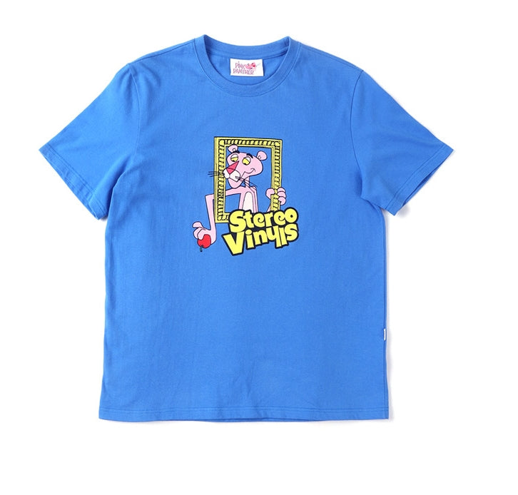 ステレオバイナルズ(Stereo Vinyls) [SS19 Pink Panther] PP Vintage T-Shirts (Blue)