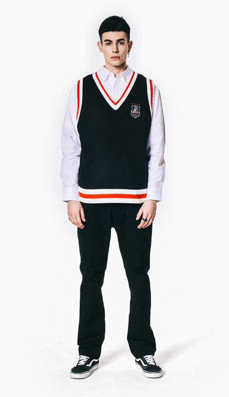 シディスコンマ(SHETHISCOMMA) STC KNIT VEST