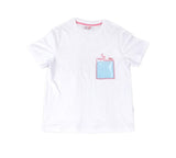 ステレオバイナルズ(Stereo Vinyls) [SS19 Pink Panther] PP Clear Pocket T-Shirts(White)