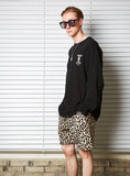 セイントペイン(SAINTPAIN) SP 19SS LEOPARD SHORTS-BEIGE