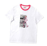 ステレオバイナルズ(Stereo Vinyls) [SS19 Pink Panther] PP Neck Point T-Shirts(White)
