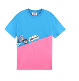 ステレオバイナルズ(Stereo Vinyls) [SS19 Pink Panther] PP Run T-Shirts(Blue)