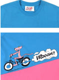 ステレオバイナルズ(Stereo Vinyls) [SS19 Pink Panther] PP Run T-Shirts(Blue)