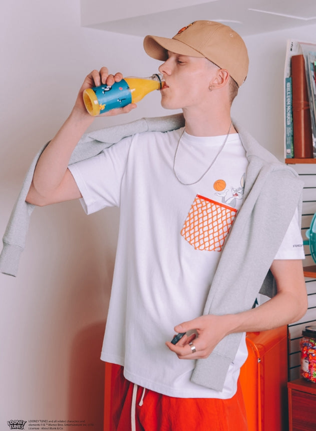 ステレオバイナルズ(Stereo Vinyls) [SS19 Looney Tunes] Basketball Logo Cap (Beige)