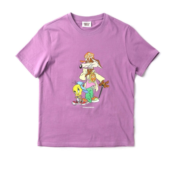 ステレオバイナルズ(Stereo Vinyls) [SS19 Looney Tunes] LT Genius T-Shirts (Lavender)