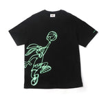 ステレオバイナルズ(Stereo Vinyls) [SS19 Looney Tunes] Neon Bunny Over Fit T-shirts (Black)