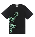 ステレオバイナルズ(Stereo Vinyls) [SS19 Looney Tunes] Neon Bunny Over Fit T-shirts (Black)