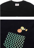 ステレオバイナルズ(Stereo Vinyls) [SS19 Looney Tunes] Net Pocket T-Shirts (Black)