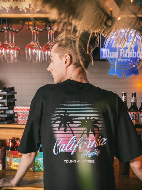 セイントペイン(SAINTPAIN) SP CALIFORNIA PALM TREE-BLACK