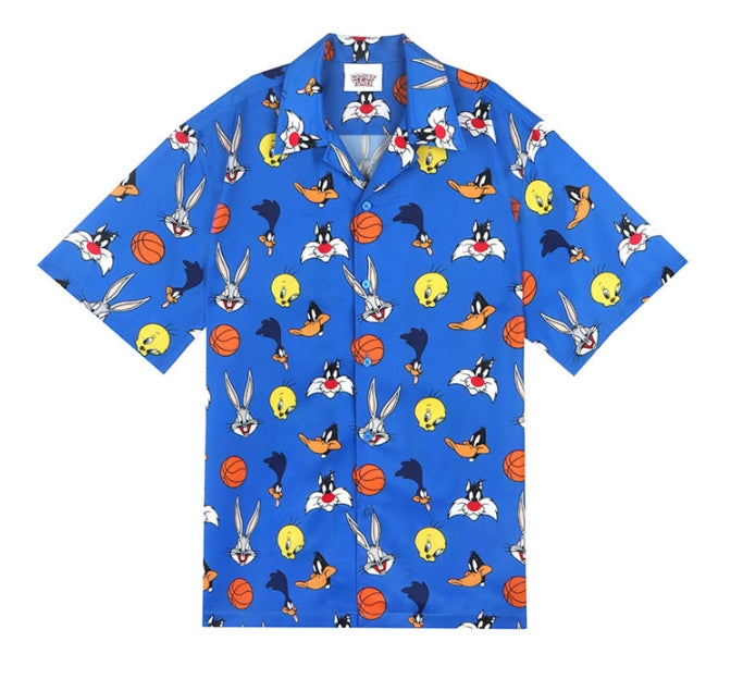 ステレオバイナルズ(Stereo Vinyls) [SS19 Looney Tunes] LT Pattern Shirts (Blue)