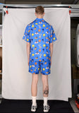 ステレオバイナルズ(Stereo Vinyls) [SS19 Looney Tunes] LT Pattern Short Pants (Blue)