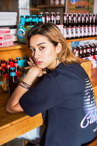 セイントペイン(SAINTPAIN) SP CALIFORNIA PALM TREE-NAVY