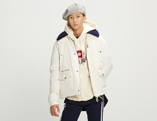 ロマンティッククラウン(ROMANTIC CROWN) Chest Pocket Sherpa Jacket_Oatmeal