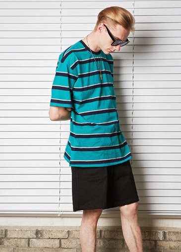 セイントペイン(SAINTPAIN) SP 19SS STRIPE TEE-GREEN