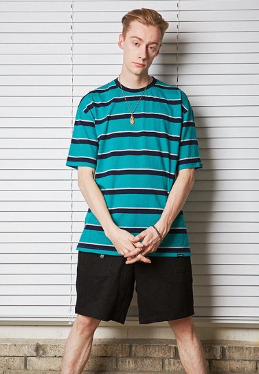 セイントペイン(SAINTPAIN) SP 19SS STRIPE TEE-GREEN
