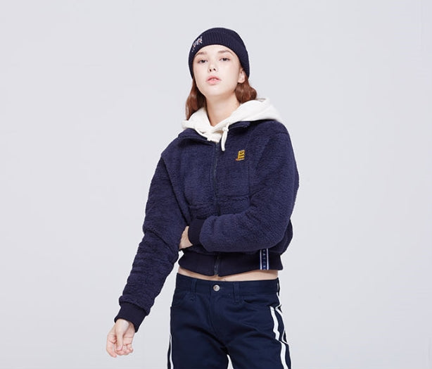 ロマンティッククラウン(ROMANTIC CROWN) Yeti Short Jacket_Navy
