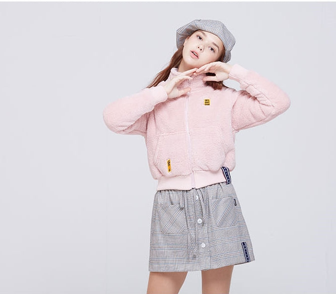 ロマンティッククラウン(ROMANTIC CROWN) Yeti Short Jacket_Pink